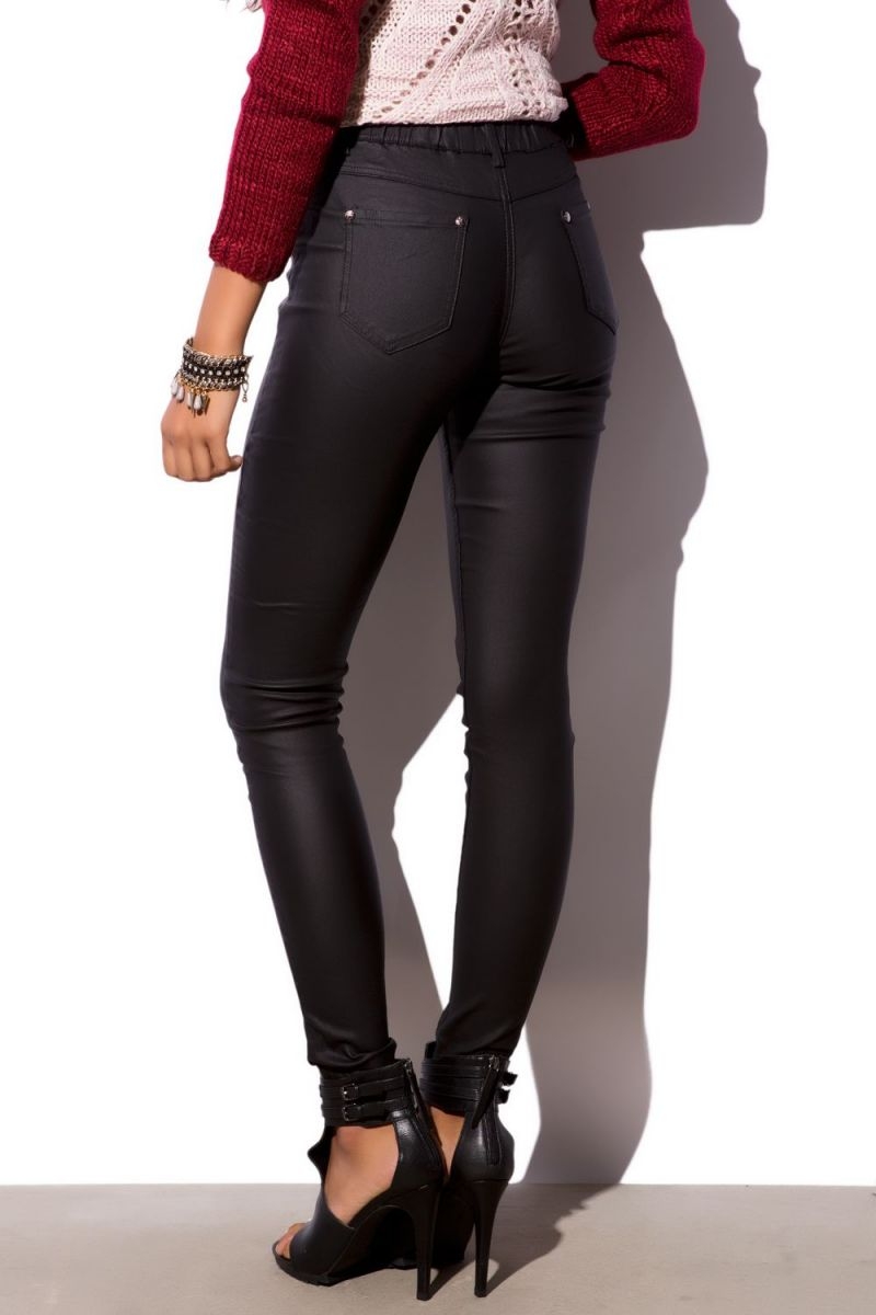 Pantalones Efecto Brillante